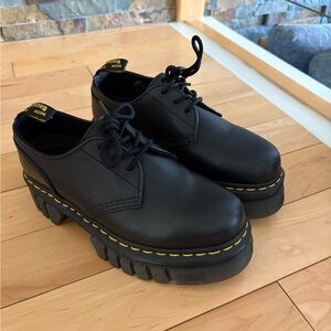 Dr. Martens Black Platform Shoes